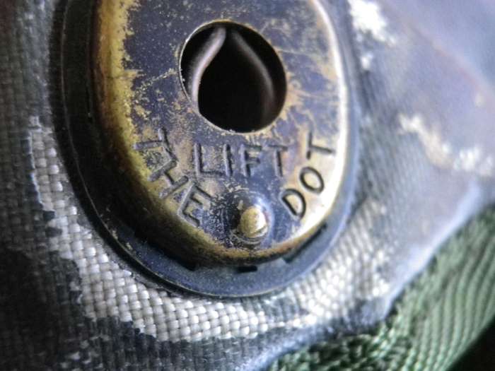 RHODESIAN ARMY - PVT PURCHASE-AUSTRALIAN PLASTIC CAMMO WATER BOTTLE - WELL USED - (CANTAS P/L 1971)
