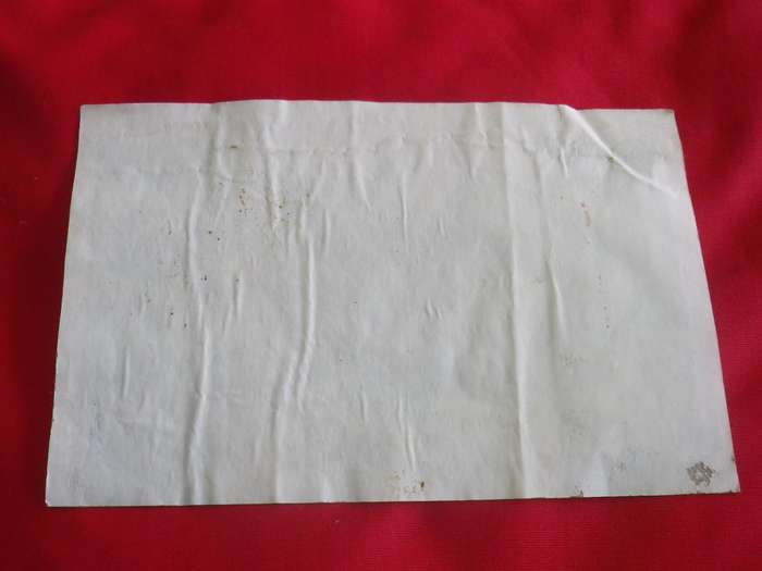 RHODESIAN ORIGINAL PERIOD MINI FLAG STICKER - SCARCE  - 163X 105mm - HAS MINOR CREASE - UNUSED (210)