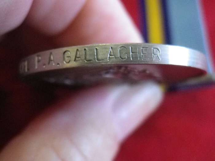RHODESIAN GENERAL SERVICE MEDAL (RhGSM) TO 5107 CPL P.A. GALLAGHER  - SEE RESEARCH BELOW     (217)