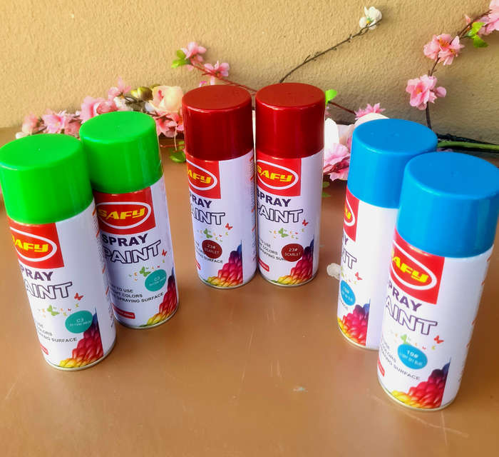 400g Multi-Coloured Spray Paint Lot - Expiry: 2028 / 2026 / 2025 - (Bid per RANDOM Lot of 6x Cans )