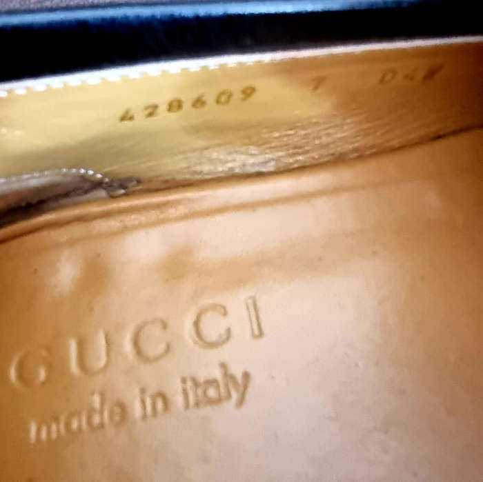 ORIGINAL High End GUCCI Men`s Genuine Leather Loafers (UK Import)