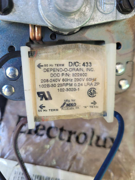 ELECTROLUX Offset Drain Valve Motor (471972701)