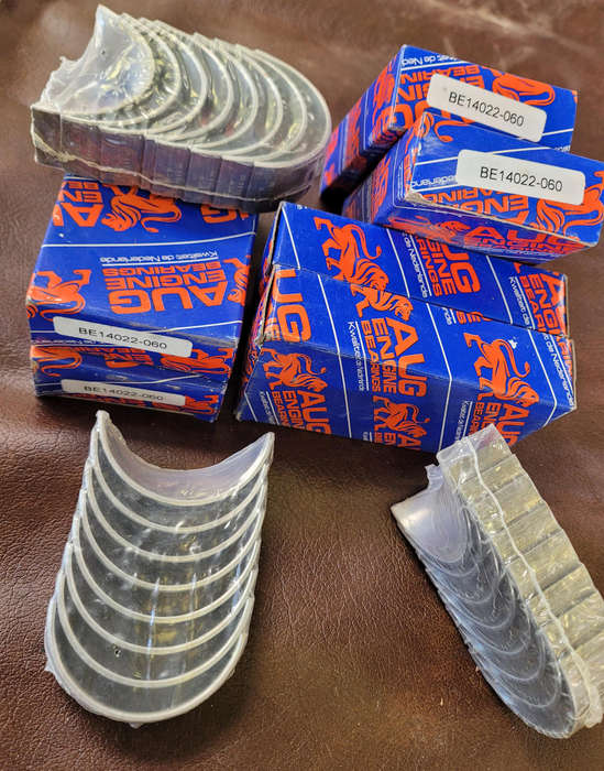 AUG EXPORT QUALITY ENGINE BEARINGS - MIXED SIZES. (Bid To Take All 15x)