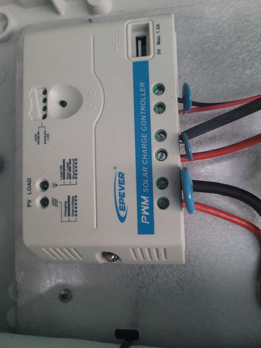 12v, 18Ah Lithium Battery-Powered Mini SOLAR BACK UP SYSTEM With Solar Charge Controller-As Pictured