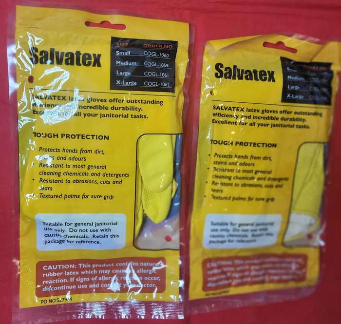 SALVATEX Rubber Gloves  (Bid Per Pair)