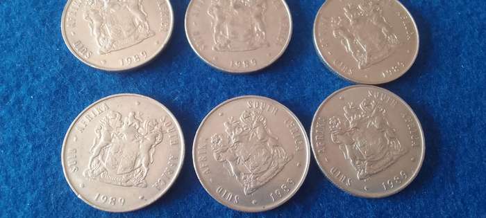 1989 RSA ONE RAND (R1) NICKEL COINS - BID PER COIN
