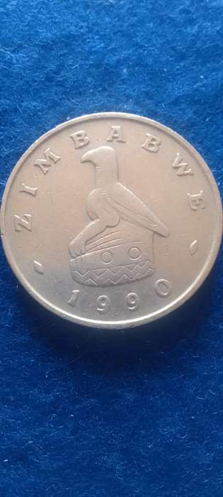 1990 ZIMBABWE 50c NICKEL COIN