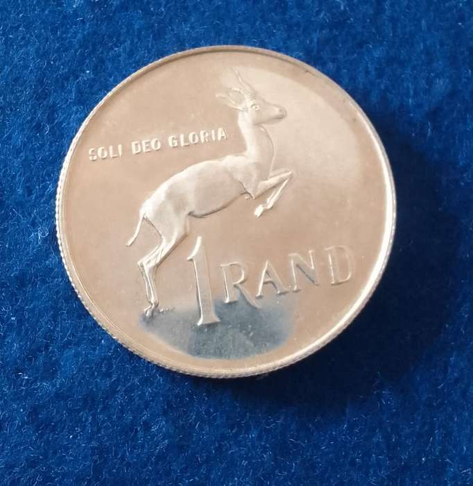 1972 R1 (S.A.) ONE RAND SILVER  PROOF COIN - STUNNING COIN
