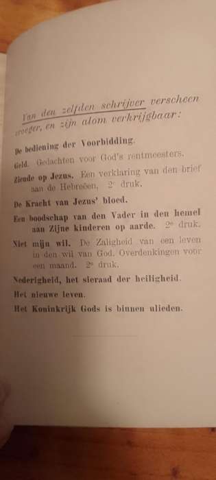 Book:  De Sleutel van het Vraagstuk der Zending - Andrew Murray