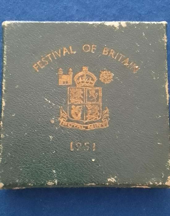 1951 Festival of Britain  5 Shillings- Crown -  in original gift box