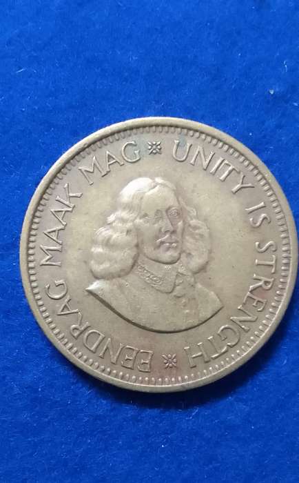 1961 South Africa Half cent coin - circulated