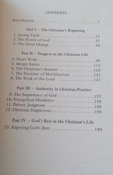 Book:  Practical Christianity by Arthur W. Pink