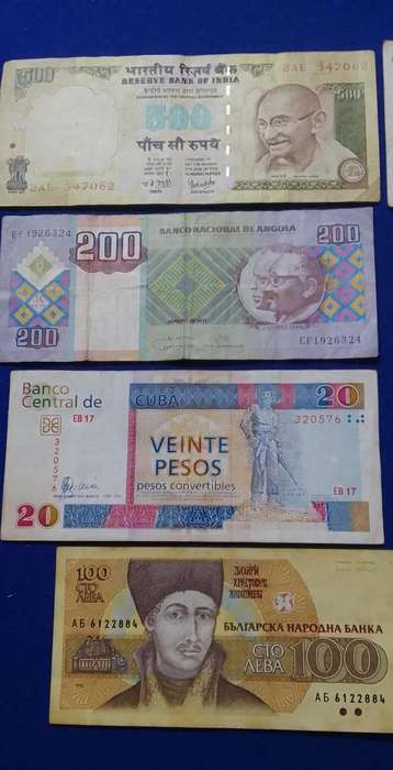 Banknotes from the World - 8 notes - your bid takes all