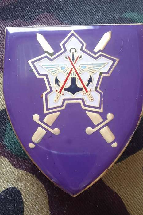 SADF/ SA ARMY CHAPLAIN  SHOULDER FLASH (with pins)