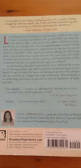 Book: father mother god - my journey out of Christian Science - Lucia Greenhouse