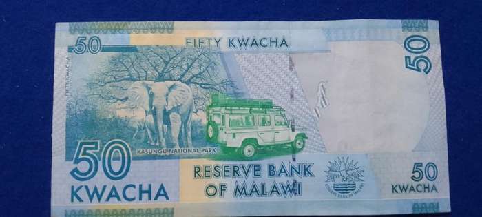 Bank of Malawi - Fifty Kwacha banknote