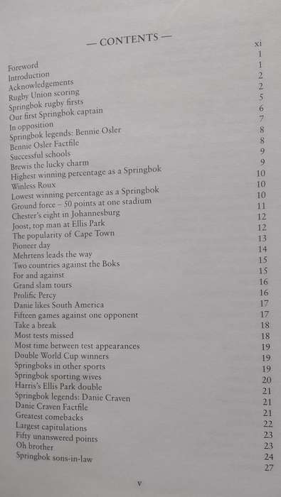 BOOK:  Springbok  Miscellany - Eddie Grieb & Stuart Farmer (RUGBY)