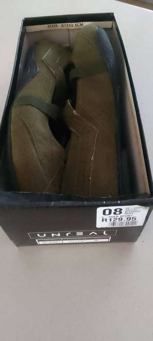 Ladies shoes  X-over sport Olive green slip on (size 8)