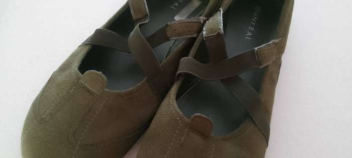 Ladies shoes  X-over sport Olive green slip on (size 8)