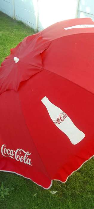 Beach Umbrella - Coke Logo