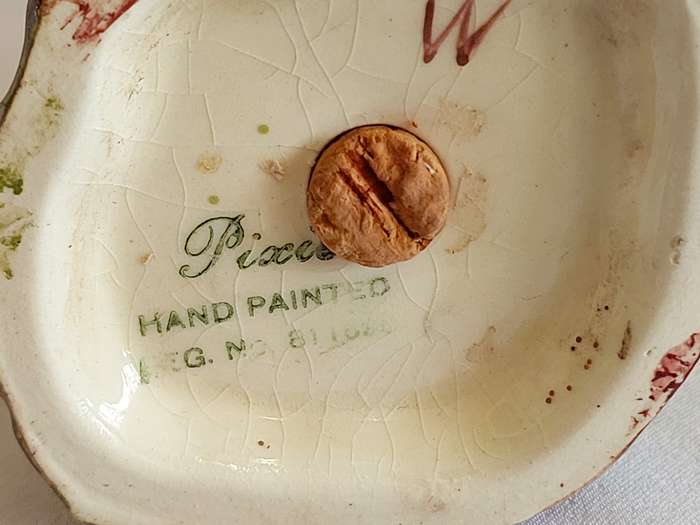 A scarce English Royal Winton Grimwades Pixie Hand-painted Earthenware Sugar Shaker circa 1936