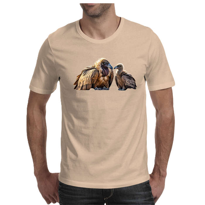 Wildlife print- VULTURE  men's T-shirt 100% cotton