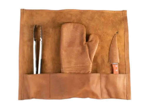 Braai Kit Genuine Leather - Dark Brown
