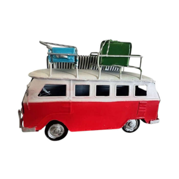 Vintage Metal Model Combi with Canopy - Red