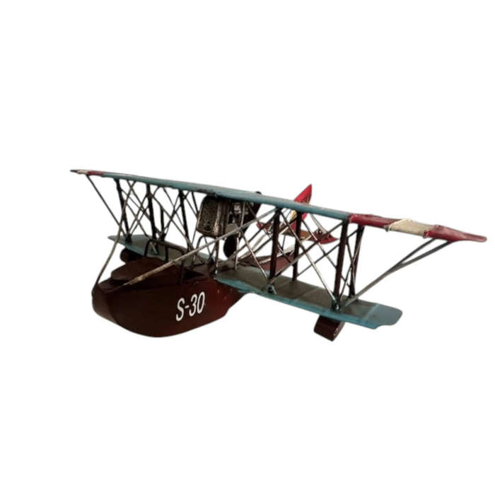Vintage Metal Model Biplane - S-30