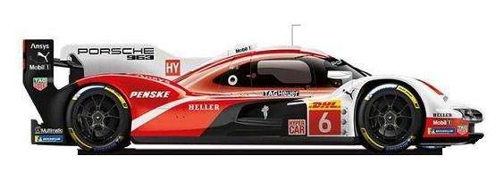 Bburago 28042 Porsche 963 No 6 Le Mans "Penske"