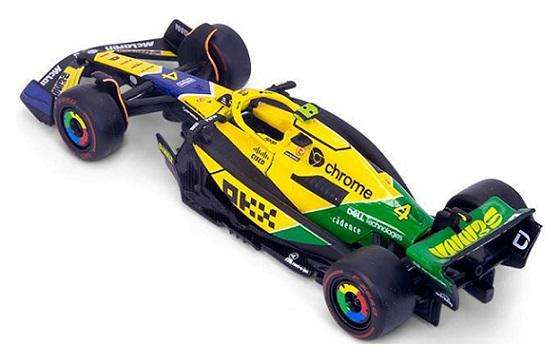 Burago 38214 Formula 1 F1  McLaren MCL38 No 4 Norris Monaco Grand Prix 2024 GP