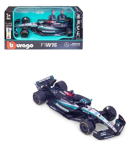 Burago 38208 Formula 1 F1 Mercedes Benz AMG W15 "Petronas" No 63 Russell Grand Prix 2024 GP