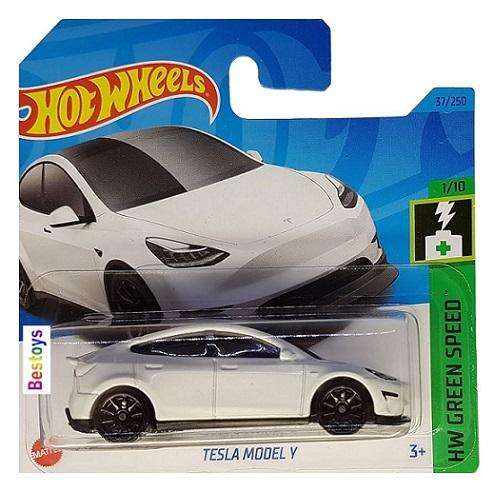 Hot Wheels 2023 37/250 Tesla Model Y Green Speed