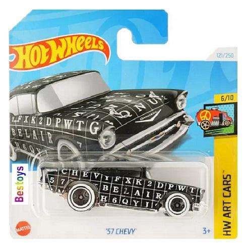 Hot Wheels 2024 121/250 Chevy Chevrolet 1957 Art Cars "T"