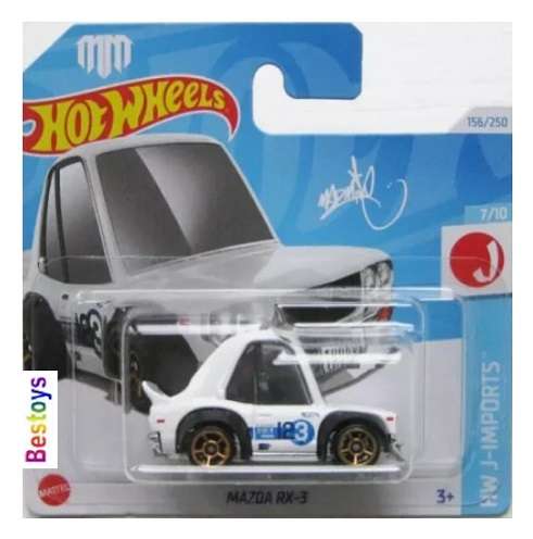 Hot Wheels Hotwheels 2024 156/250 Mazda RX 3 RX3 No 3 Tooned J Imports