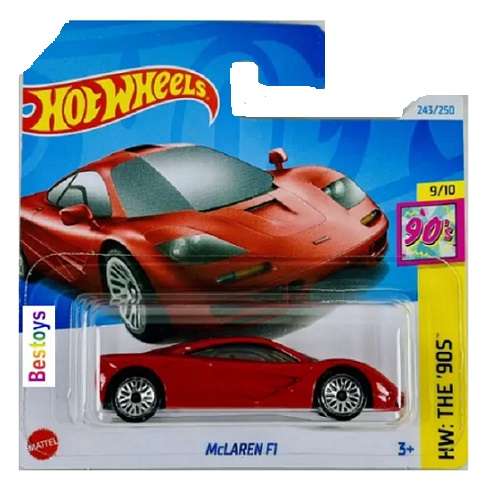 Hot Wheels Hotwheels 2024 243/250 McLaren F 1 F1 The 90's 1/64 scale
