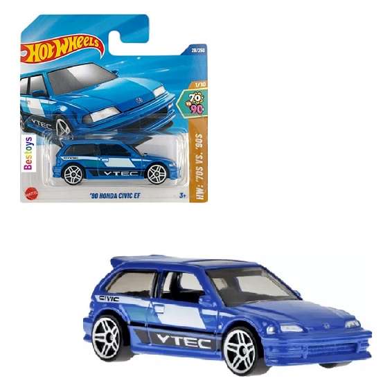 Hot Wheels 2025 28/250 Honda Civic EF 1990 "VTEC" 70's vs 90's