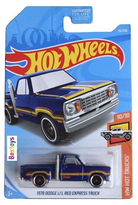Hotwheels Hot Wheels Car 2024 55/250 Dodge Li'l Red Express Truck 1978 Hot Trucks