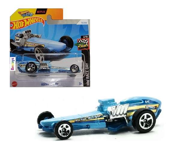 Hot Wheels Hotwheels 2024 75/250 Rockin Railer Race Day Netflix "Let's Race"