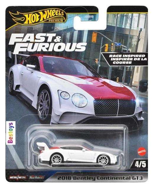 Hot Wheels Set Fast & Furious Ford SVT Nissan 180 SX Chevy Caprice Bentley Con Toyota FJ Land Cruise