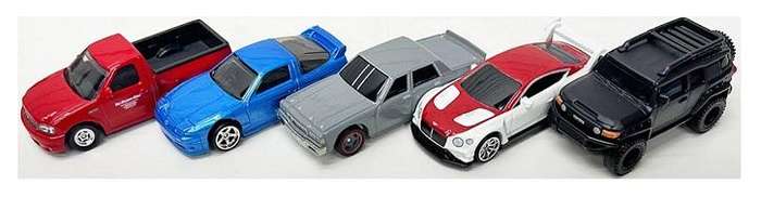 Hot Wheels Set Fast & Furious Ford SVT Nissan 180 SX Chevy Caprice Bentley Con Toyota FJ Land Cruise