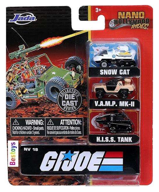 JADA 32083 Nano Set GI Joe Snow Cat VAMP Mk 2 HISS Tank