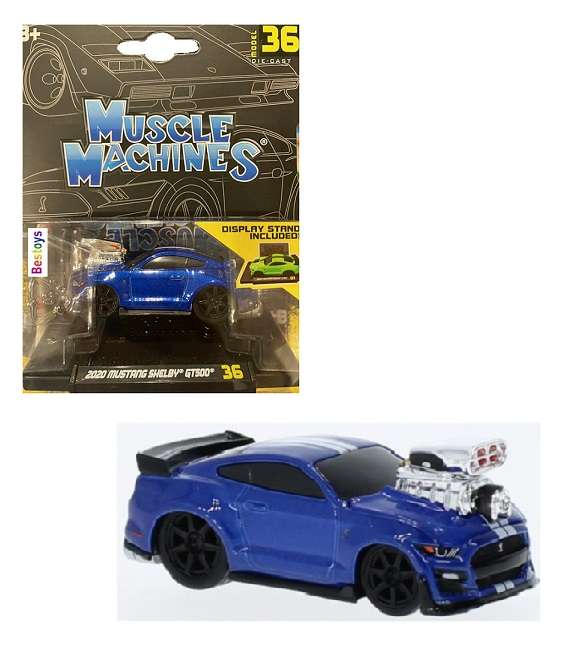 Maisto Muscle Machines Diecast Model Car Ford Mustang Shelby GT 500 GT500 2020 1/64 scale