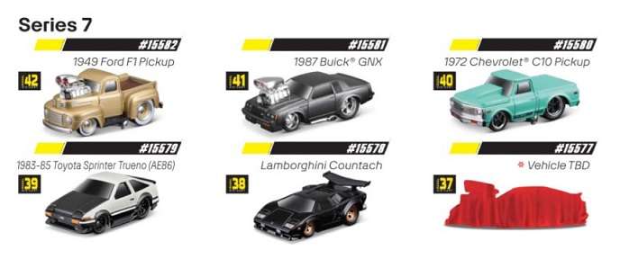 Maisto Muscle Machines Diecast Model Car Lamborghini Countach 1/64 scale