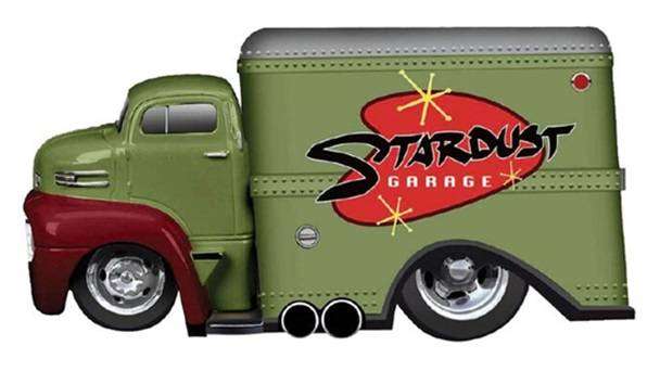 Maisto Muscle Machines Work Rig Ford COE Box Truck 1950 Stardust Garage"