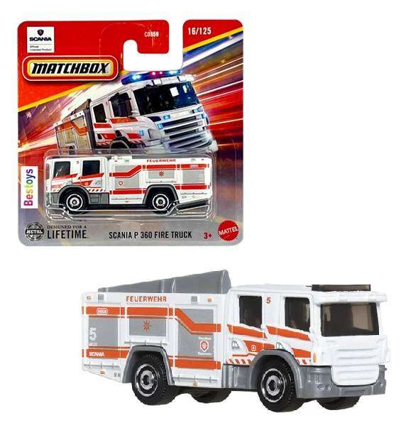 Matchbox 2025 16/100 Scania P 360 P360 Fire Truck Fire Engine "Feurwehr"