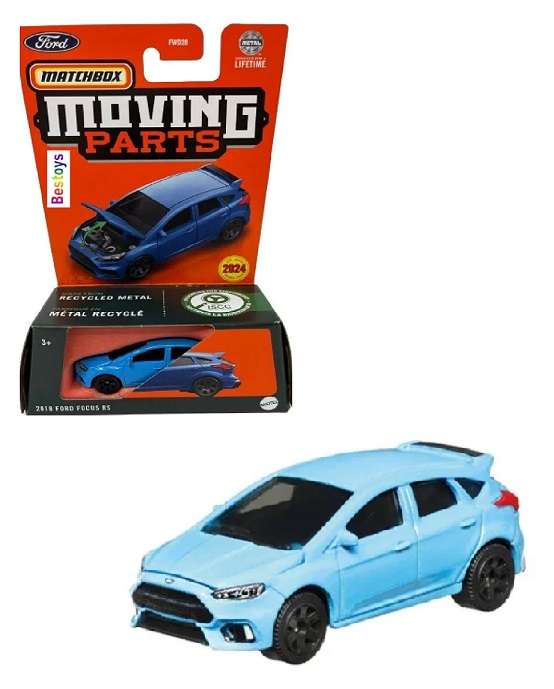 Matchbox Diecast Model Car Moving Parts 2024 Ford Focus RS 2018 1/64 scale