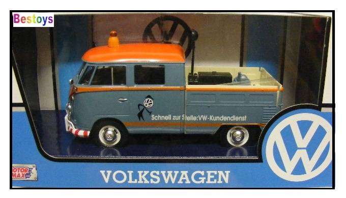 Motormax Motor Max 79555 VW Volkswagen Kombi T 1 T1 Double Cab Pickup Service