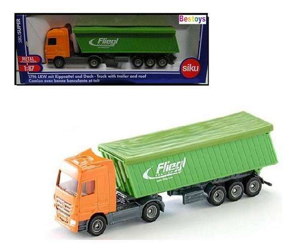 SIKU 1796 Mercedes Benz Actros Truck & Covered Tipper Trailer 1/87 HO