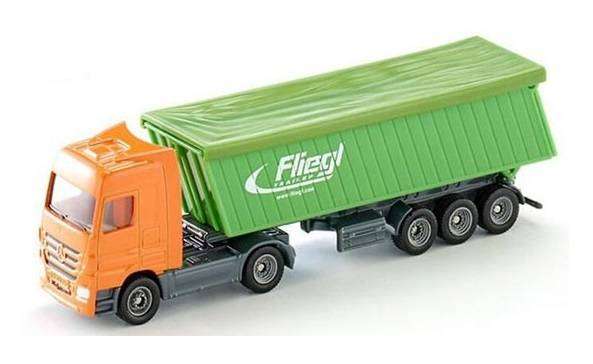 SIKU 1796 Mercedes Benz Actros Truck & Covered Tipper Trailer 1/87 HO